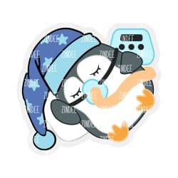 Cpap Penguin – Acrylic Keychain Blank (3") | Optional Sticker or UV DTF