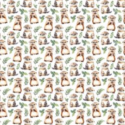 Happy Otters seamless (vinyl)