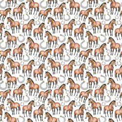 Horse And Horseshoe Pattern seamless (vinyl)