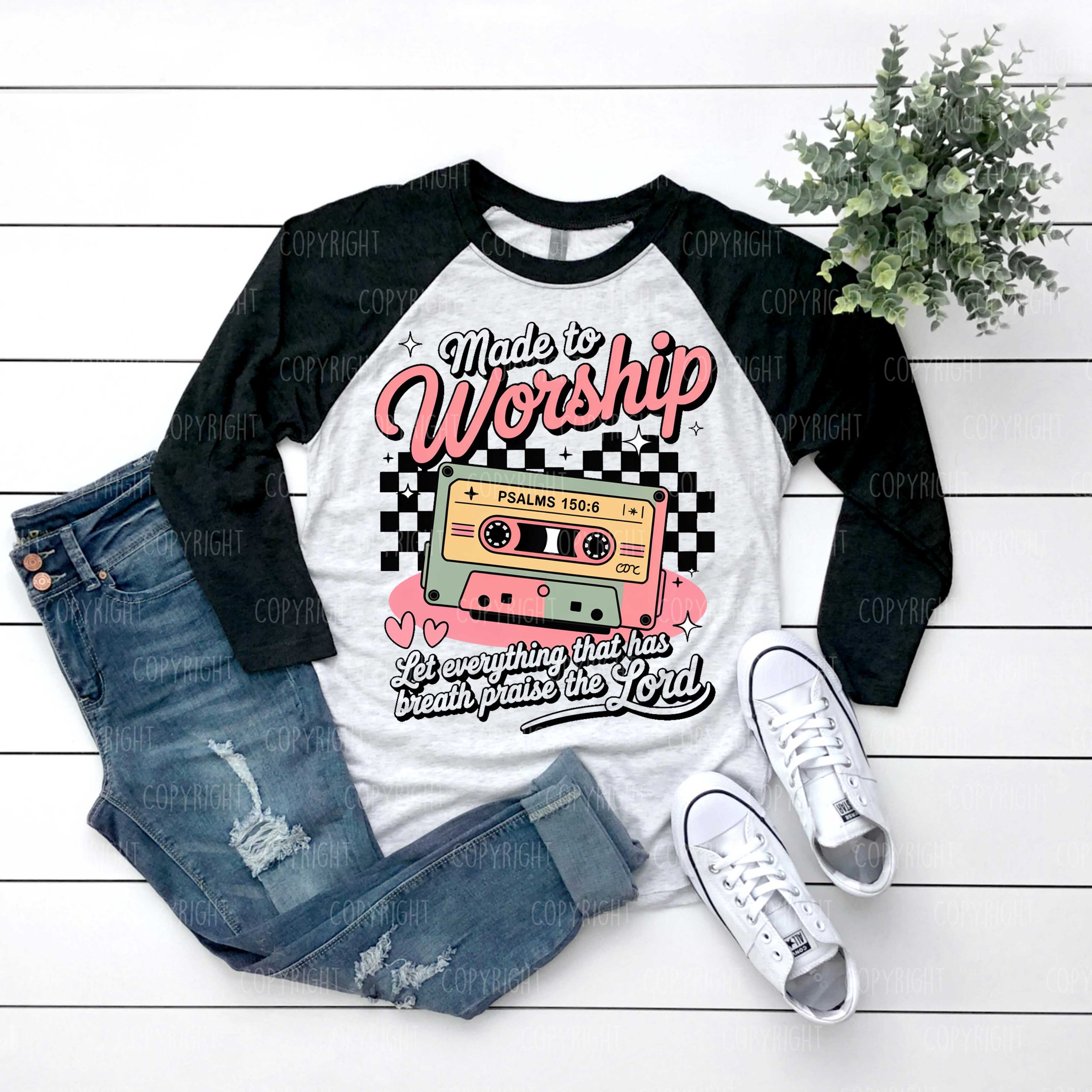 Made To Worship DTF Transfer