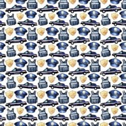 Police Gear Collage seamless (vinyl)