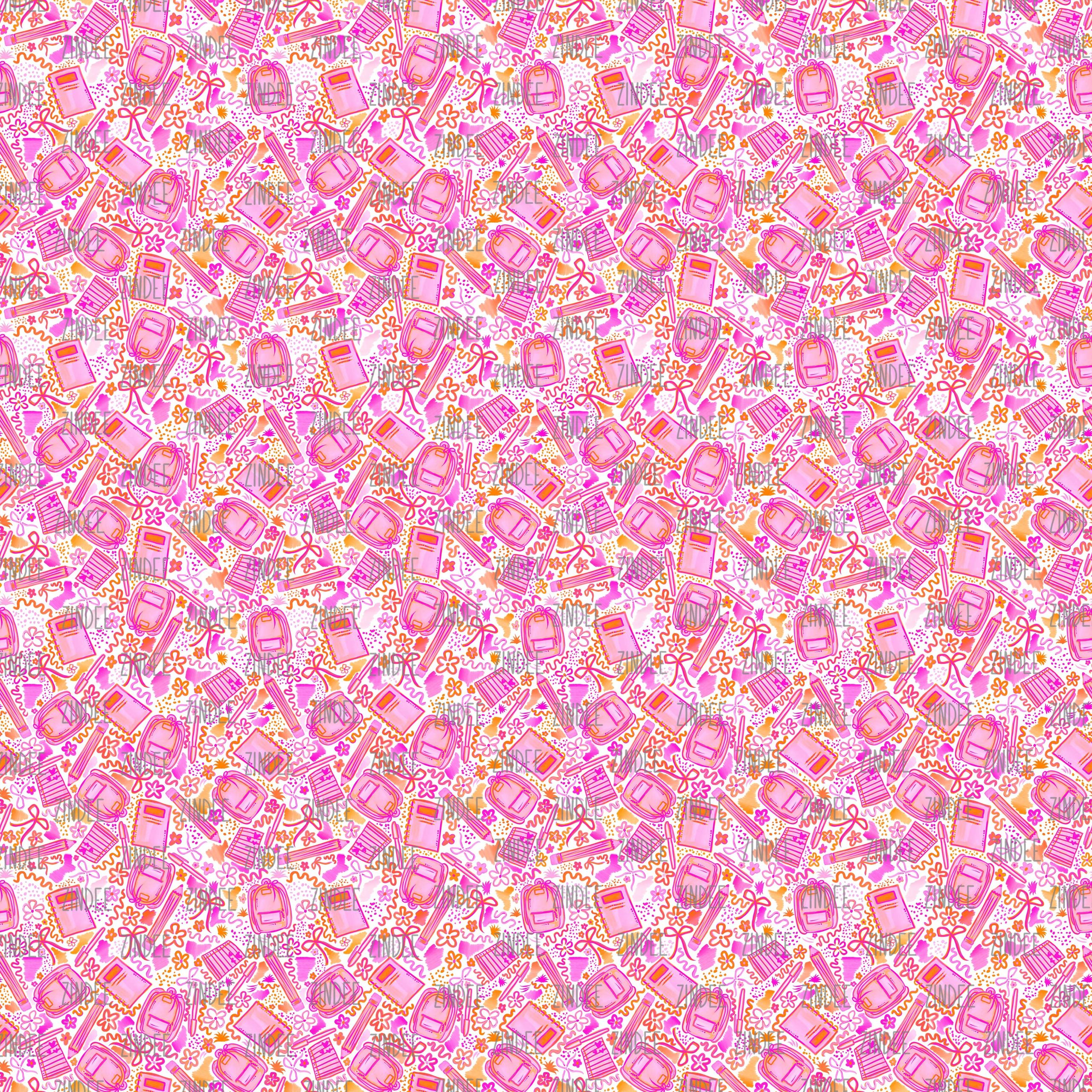 Preppy School seamless (vinyl)