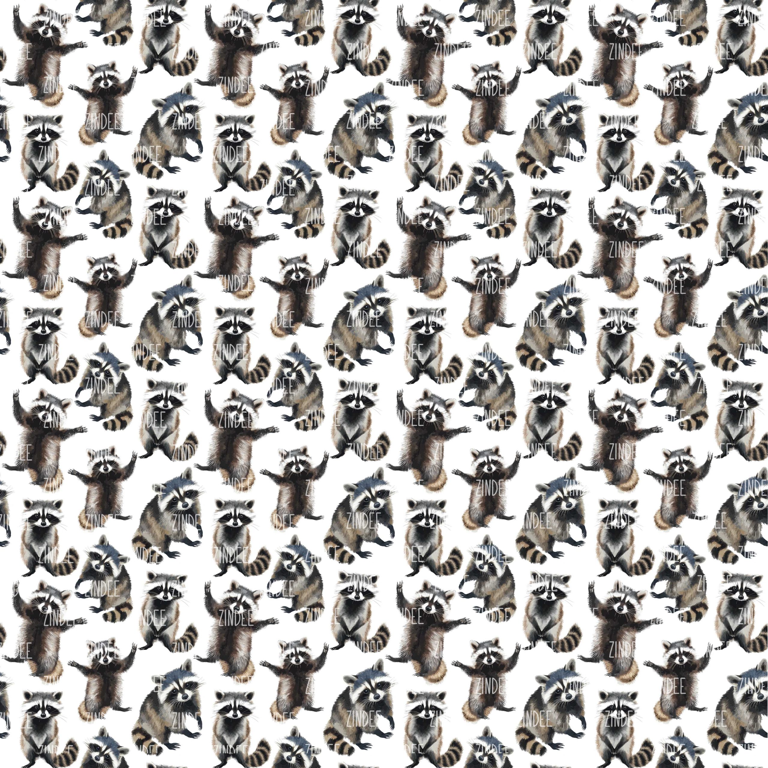 Raccoon Bandits seamless (vinyl)