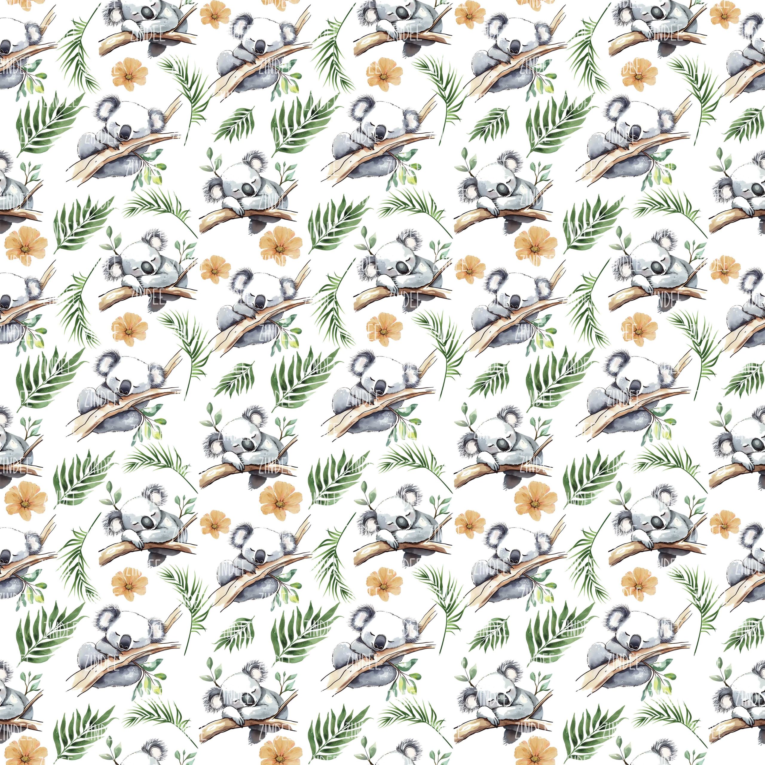 Sleepy Koalas seamless (Sublimation Sheet)