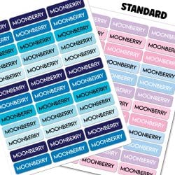 Name Labels- Adhesive - Dishwasher Safe - Standard