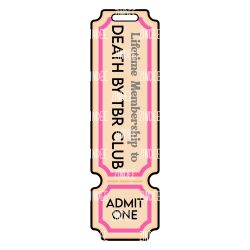 Alternative view of Ticket Bookmark (lightweight acrylic)