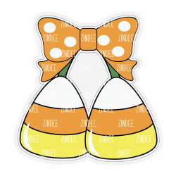 Candy Corn Cherries Acrylic Blank- Sticker- UV DTF (1.5 inch)