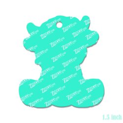 Alternative view of Sitting Highland Cow Acrylic Blank- Sticker- UV DTF (1.5 inch)