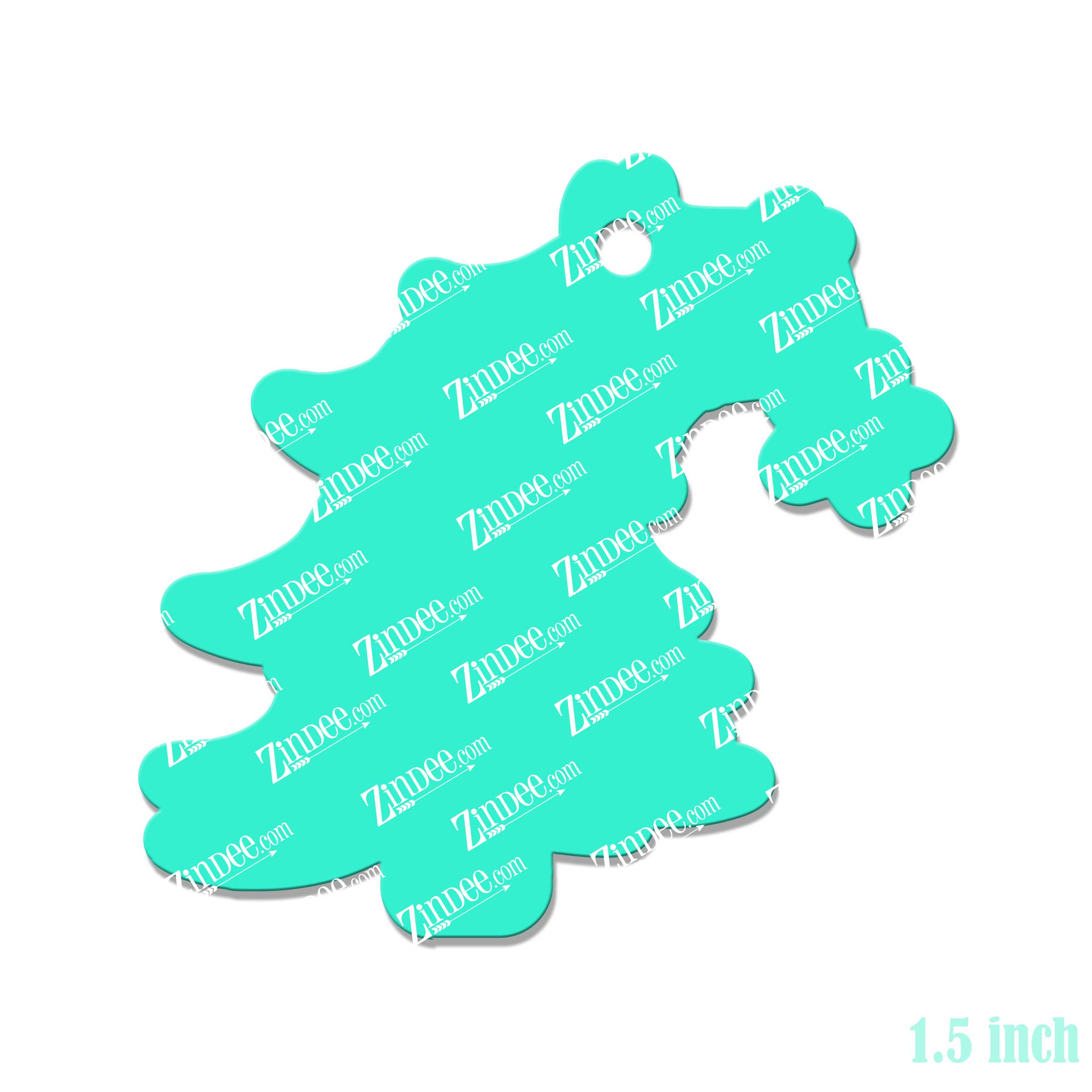 Bent Christmas Tree Acrylic Blank- Sticker- UV DTF (1.5 inch) - Image 2