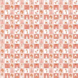 Checkered Christmas Collage seamless (vinyl)