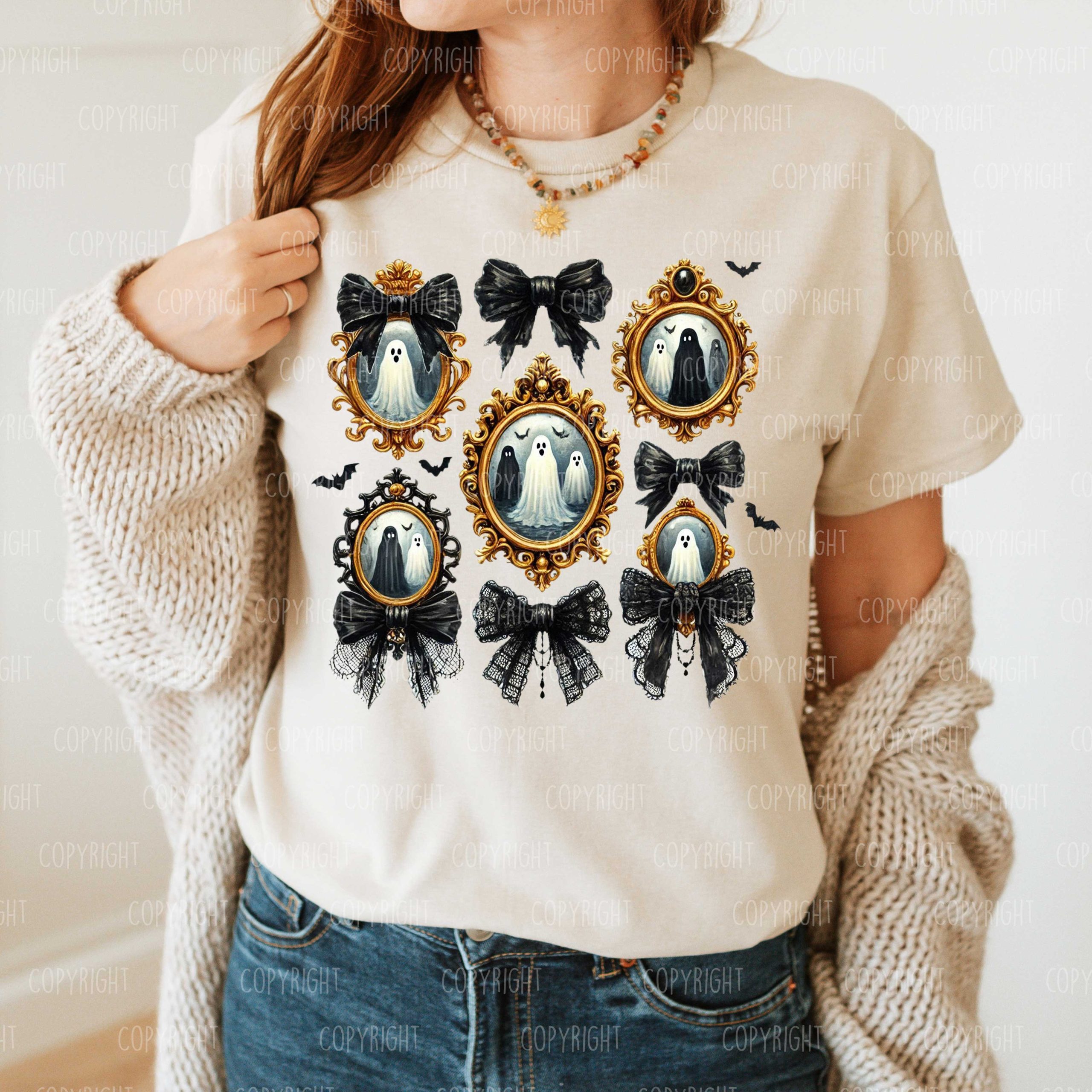 Haunted Gold Frames DTF Transfer