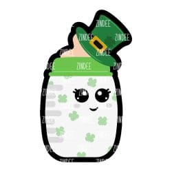 Leprechaun Bottle – Acrylic Badge Reel Blank (2") No Hole | Optional Sticker or UV DTF