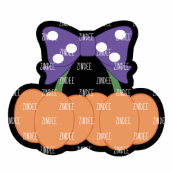 Pumpkin Cherries Acrylic Blank- Sticker- UV DTF (1.5 inch)