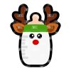 Reindeer Bottle Acrylic Blank- Sticker- UV DTF (3 inch)