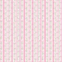 Rosey Stripe Wallpaper Pink seamless (vinyl)