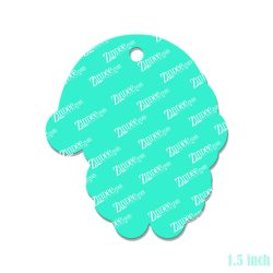 Alternative view of Tiny Santa Claus (Dark Skin) Acrylic Blank- Sticker- UV DTF (1.5 inch)