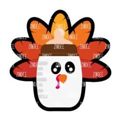 Turkey Bottle – Acrylic Badge Reel Blank (2") No Hole | Optional Sticker or UV DTF