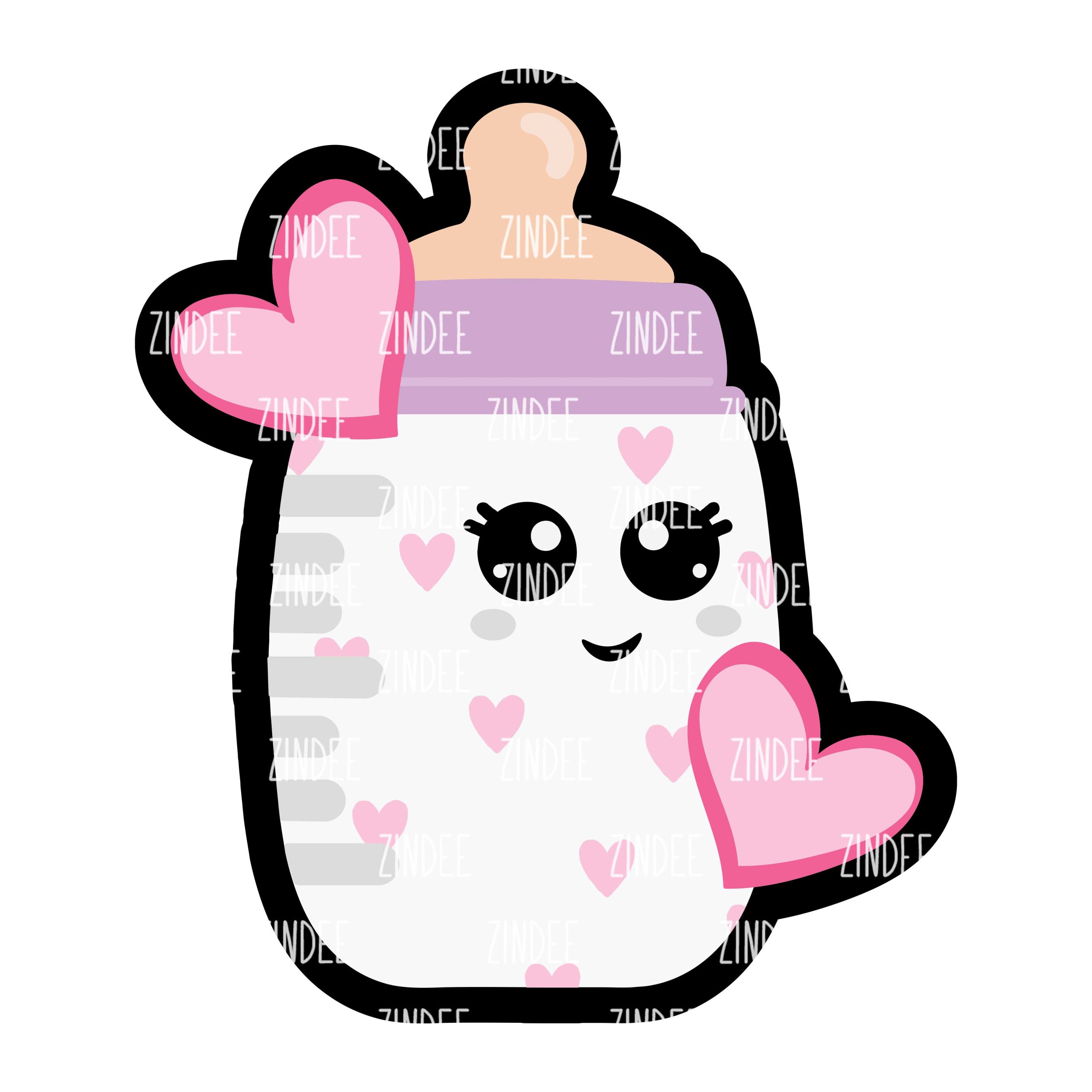 Valentines Bottle Acrylic Blank- Sticker- UV DTF (3 inch)