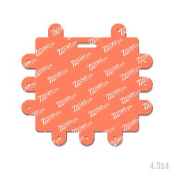 Badge Buddy with Pin Holes- Horizontal Standard (lightweight acrylic)