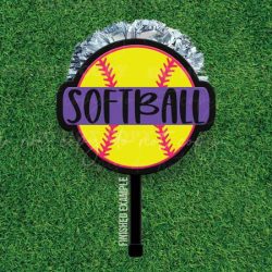 Softball-Spirit Stick-Cheer Stick-Acrylic Blank Only