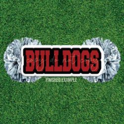 Bulldogs-Spirit Stick-Cheer Stick-Acrylic Blank Only