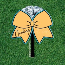 Cheer Bow-Spirit Stick-Cheer Stick-Acrylic Blank Only