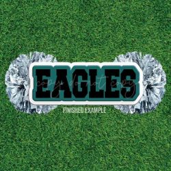 Eagles-Spirit Stick-Cheer Stick-Acrylic Blank Only