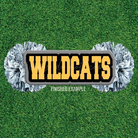 WildCats-Spirit Stick-Cheer Stick-Acrylic Blank Only