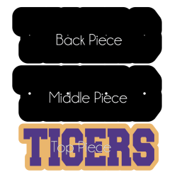 Alternative view of Custom-Spirit Stick-Cheer Stick-Acrylic Blank Only