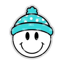 Beanie Cap Circle Acrylic Blank- Sticker- UV DTF (2 inch) NO HOLE