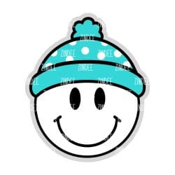Beanie Cap Circle – Acrylic Badge Reel Blank (2") No Hole | Optional Sticker or UV DTF