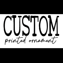 Custom PRINTED Acrylic Ornament 4 inch