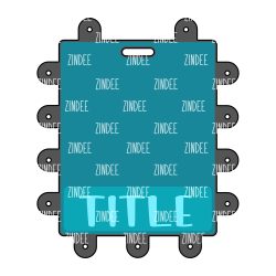 Alternative view of Badge Buddy with Pin Holes- Horizontal (Extended-version) (lightweight acrylic)