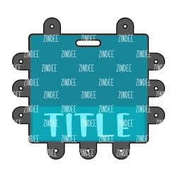 Badge Buddy with Pin Holes- Horizontal Standard (lightweight acrylic) - Image 2
