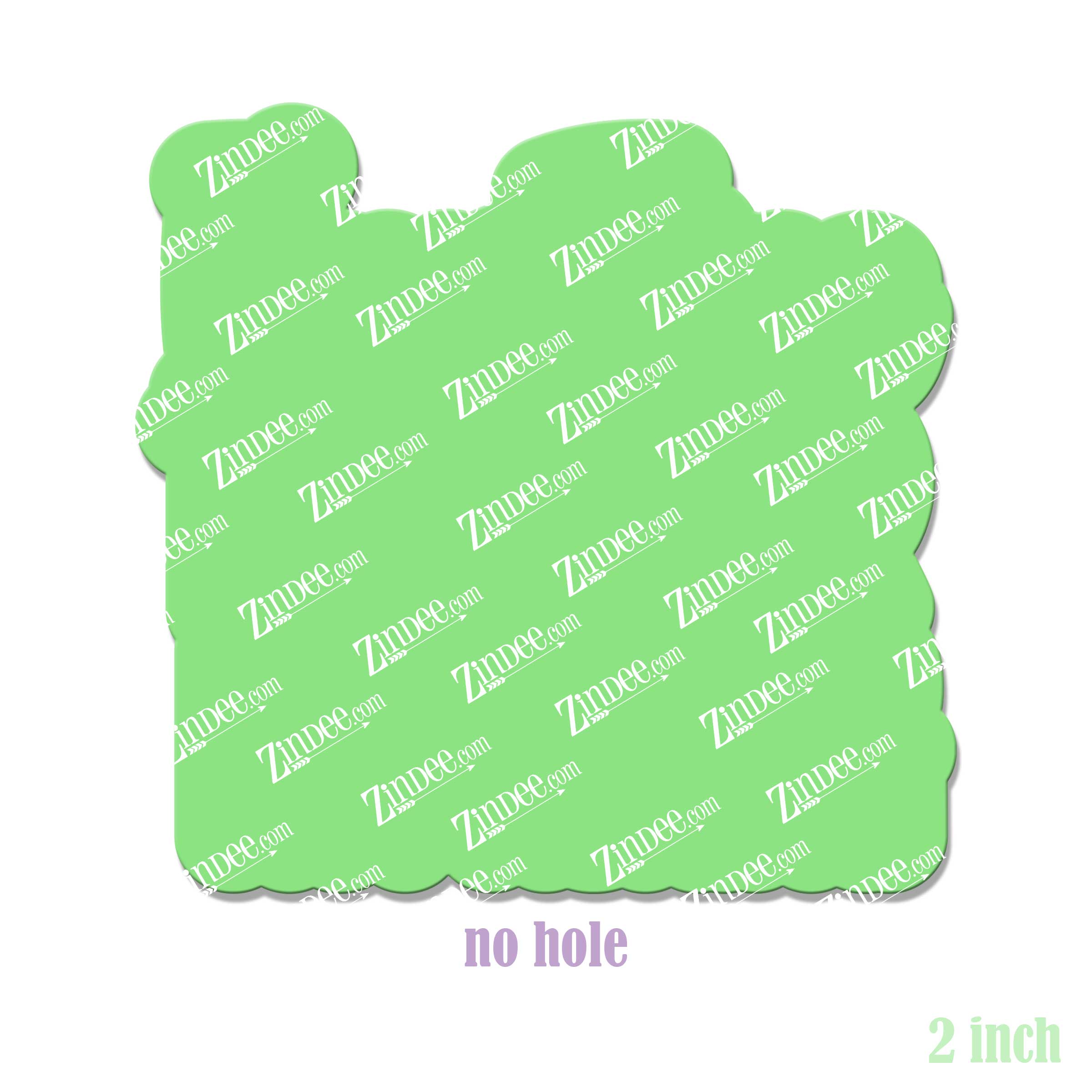 I'm Fine Thanks Acrylic Blank- Sticker- UV DTF (2 inch) NO HOLE - Image 2