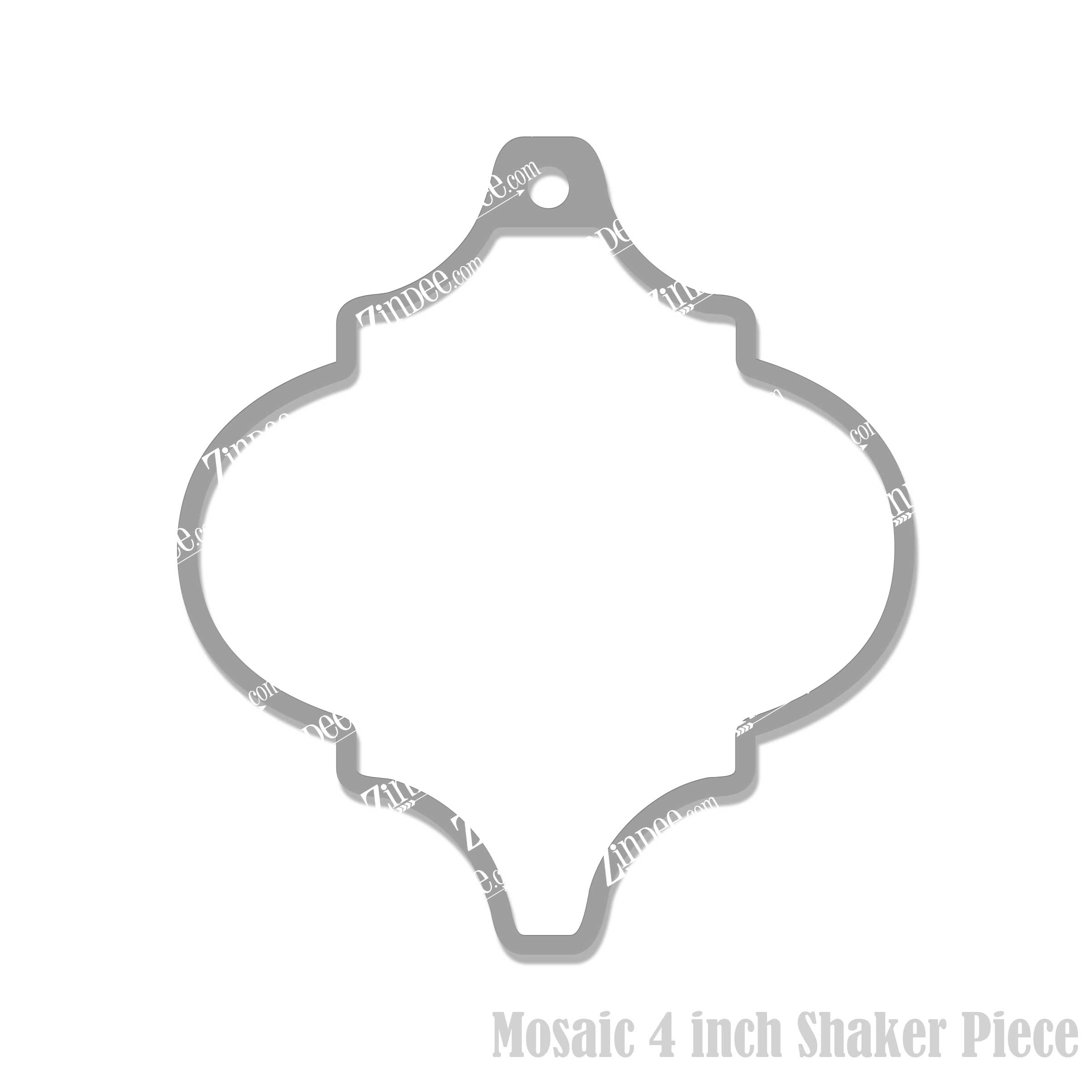 Arabesque Shaker Piece (4 inch)