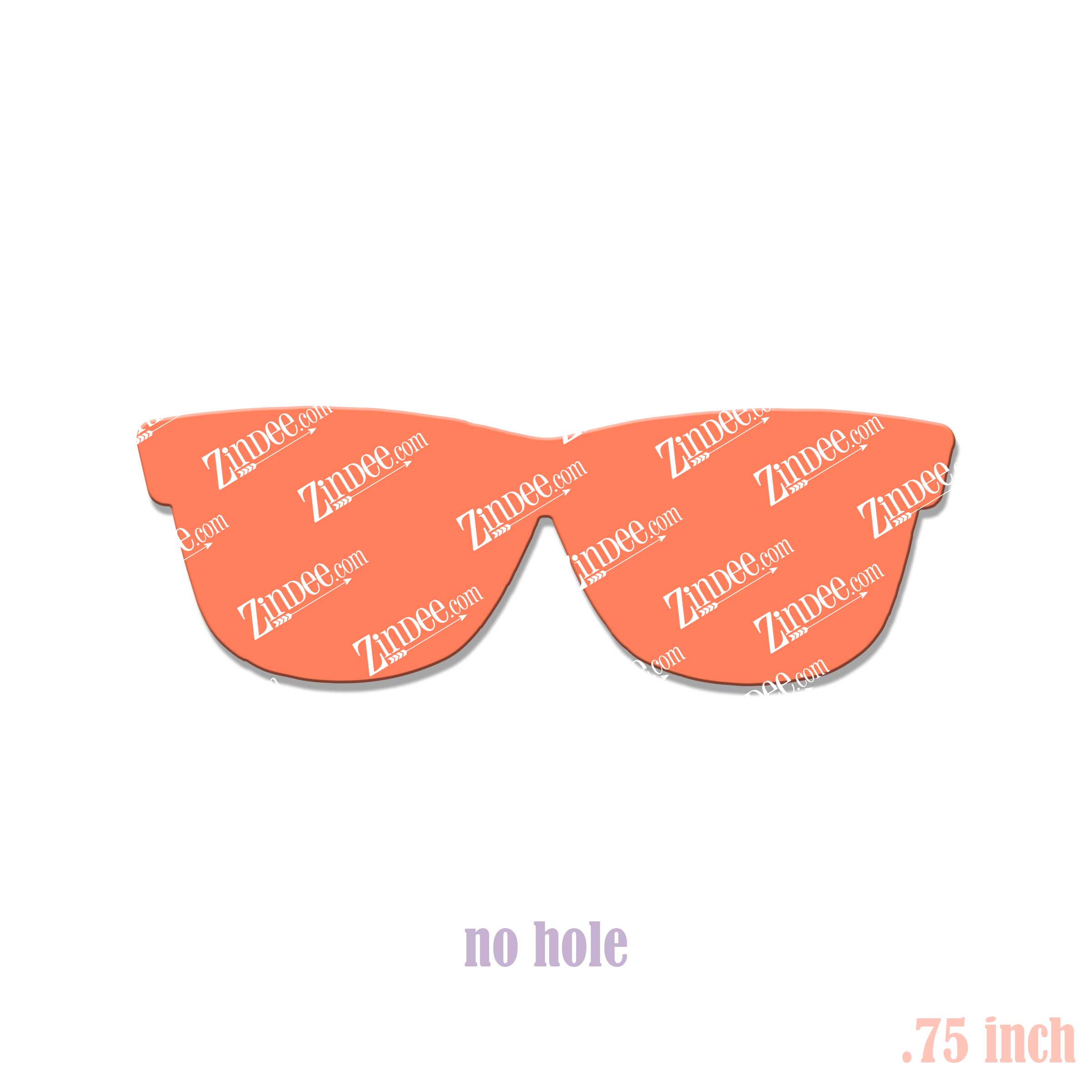 Reading Glasses .75 inch (shaker filler) NO HOLE (10 Pack)