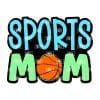 Sports Mom Basketball – Acrylic Keychain Blank (3") | Optional Sticker or UV DTF
