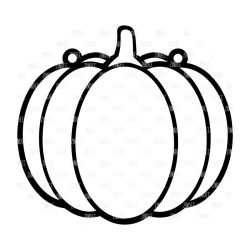 Pumpkin Resin Art Outline