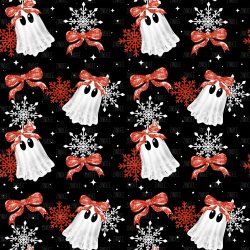 Bow Ghost Snowflake seamless (vinyl)