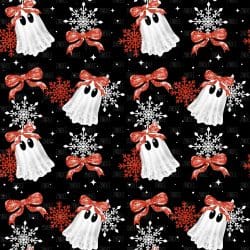 Bow Ghost Snowflake seamless (vinyl)