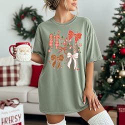 Christmas Bows DTF Transfer