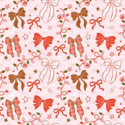 Christmas Bows seamless (vinyl)