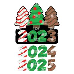 Alternative view of Christmas Cake Year 4 inch