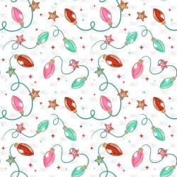 Christmas Lights Glitter Stars seamless (vinyl)