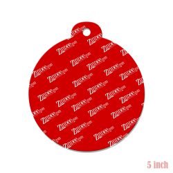 Christmas Ornament Circle Shape acrylic blank (5 inch)