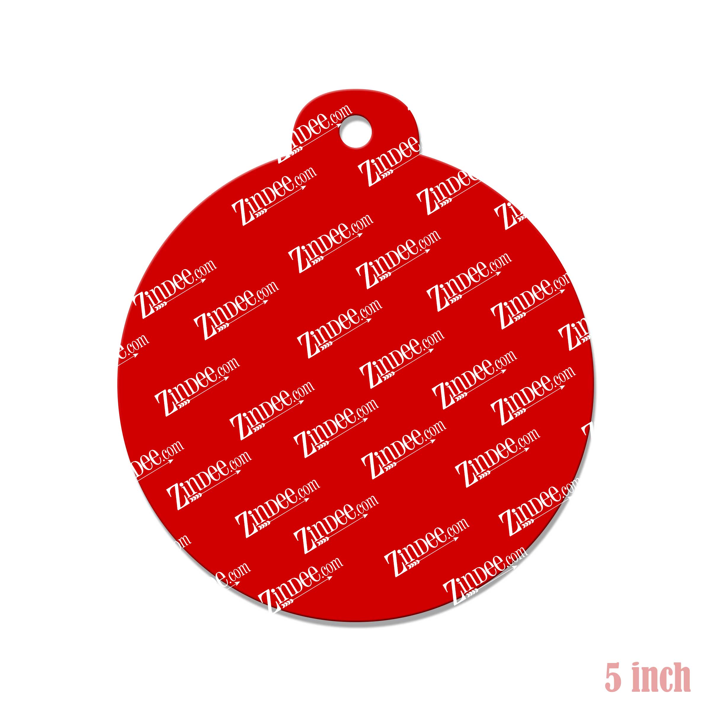 Christmas Ornament Circle Shape acrylic blank (5 inch)