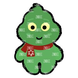 Furry Monster (GREEN) Acrylic Blank- Sticker- UV DTF (3 inch)