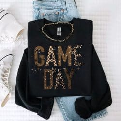Game Day Cheetah Checker DTF Transfer