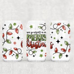 Have Yourself Very Merry Lights UV DTF Can Wrap